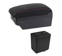NANGAEBPPW Pour Peugeot Pour Partner Tepee Accoudoir Pièces De Rétrofit Boîte De Rangement Auto Chargeur USB Interface(Ligne rouge E1)