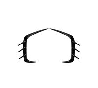 NANGAEBPPW pour pour Fiesta MK8 St Line 2017-2020 Spoiler Latéral Avant avec Enjoliveur D'aération Et Cache Antibrouillard(Noir Brillant)