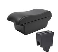 NANGAEBPPW Pour Proton Pour Saga Boîte De Rangement D'Accoudoir Accoudoir En Cuir Accessoires Console Centrale USB Styling Auto(Ligne noire A2 Pas d'USB)