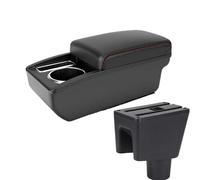 NANGAEBPPW POUR PROTON POUR SAGA FLX/FL/BLM 2008-2019 Accessoires Auto Boîte De Console Centrale Avec Porte-gobelet Boîte De Rangement(A1 Noir rouge SANS USB)