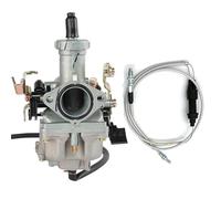 NANGAEBPPW Pour PZ27 27mm Carburateur Avec Pompe D'accélération Avec Starter Par Câble Carb + Câble De Double Accélérateur Pour WY125 CG150 125cc 150cc 175cc(A+line)