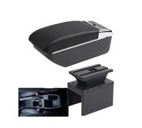 NANGAEBPPW Pour R&enault Pour Clio 5 Boîte D'accoudoir Pour R&enault Pour Captur Pour Clio5 Boîte D'accoudoir Central Pour Voiture Boîte De Rangement(Ligne blanche B PAS d'USB)