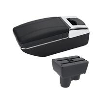 NANGAEBPPW Pour R&enault Pour Duster Accoudoir Pour Dacia Pour Duster Boîtier D'accoudoir 2019-2024 Boîte De Rangement Console Centrale(Ligne noire A2 Pas d'USB)