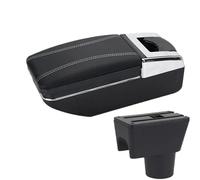 NANGAEBPPW Pour R&enault Pour Duster Accoudoir Pour Dacia Pour Duster Pour Oroc 2012-2018 Boîte D'accoudoir De Voiture Boîte De Rangement(Ligne blanche A3 Pas d'USB)