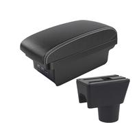 NANGAEBPPW Pour R&enault Pour Duster I 2010 2011 2012-2021 Boîte Accoudoir Boîte Rangement Intérieur Pièces Auto Boîte Accoudoir Central(B3 Noir blanc 3USB)