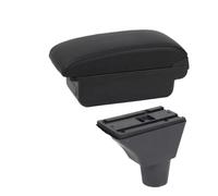 NANGAEBPPW Pour R&enault Pour Sandero Stepway Boîte D'accoudoir Pour Dacia Pour R&enault Pour Sandero Pour Logan 2 Boîte D'accoudoir Boîte De Rangement(A1 Ligne noire PAS USB)