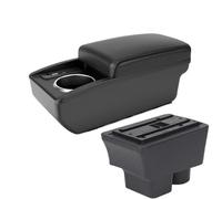 NANGAEBPPW Pour S&koda Pour FABIA Accoudoir Pour S&koda Pour Fabia 2 2008-2014 Boîte D'accoudoir Voiture Pièces De Rechange Boîte De Rangement(B2 Ligne noire 6USB)