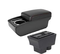 NANGAEBPPW Pour S&koda Pour FABIA Accoudoir Pour S&koda Pour Fabia 2 2008-2014 Boîte D'accoudoir Voiture Pièces De Rechange Boîte De Rangement(A1 Noir rouge SANS USB)