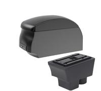 NANGAEBPPW Pour S&koda Pour FABIA Boîte Accoudoir Pour S&koda Pour Fabia II 2008-2014 Accoudoir Central Coffre De Rangement Retrofit Avec USB(A2 Black single)