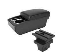 NANGAEBPPW Pour S&koda Pour Octavia Boîte Accoudoir Pour S&koda Pour Yeti Mk2 A5 Boîte De Rangement Accoudoir Voiture Pièces Intérieures(Ligne noire A2 Pas d'USB)