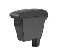 NANGAEBPPW Pour Smart Pour Fortwo Accoudoir Pour Smart 453 Pour Fortwo Pour Forfour 2015-2018 Boîte D'accoudoir Voiture Boîte De Rangement Intérieur(A1genuine leather)