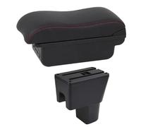 NANGAEBPPW Pour Suzuki Pour Celerio Boîte D'accoudoir Auto Pour Suzuki Pour Celerio Console Centrale Avec Rangement Boîte D'accoudoir Centrale(C2 Ligne rouge)