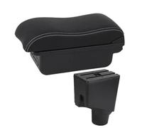 NANGAEBPPW Pour Toyota Pour Yaris Hybrid Boîte D'accoudoir Auto Pour Toyota Pour Yaris 2015 2016-2022 Boîte D'accoudoir Central(B3 Noir blanc 3USB)