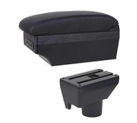 NANGAEBPPW Pour Toyota Pour Yaris Pour Vitz Boîte De Repose-bras Pour Voiture Boîte De Rangement De Console Centrale(Ligne noire E1)