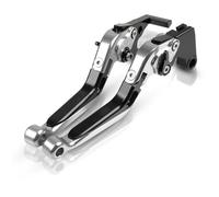 NANGAEBPPW Pour TRANSALP750 XL750 Pour TRANSALP 750 2023-2024 Accessoires Moto Leviers De Frein Et D'embrayage Extensibles(Argent Noir)