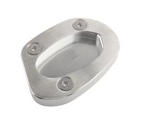 NANGAEBPPW Pour TRIUMPH Pour SPEED TWIN 1200 2019+ Extension De Béquille Latérale Pour Moto, Plaque De Support Pour Motocross(Argent)