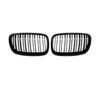 NANGAEBPPW Pour X5 X6 E70 E71 2008-2013 Pour Pare-Chocs Avant Grille De Rein Course Noir Brillant Voiture Double Lame(Double Line Black)