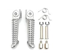 NANGAEBPPW Pour YAMAHA R1 R6 FZ6 XJ6 FZ8 FZ1 Repose-pieds De Moto Accessoires Pédales Repose-pieds Avant Arrière(Argenté,Devant)