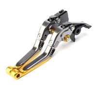 NANGAEBPPW Pour Yamaha YZF R6 YZF-R6 2005-2016 Kit Leviers D'embrayage Et De Frein Réglables Repliables - Pièces Détachées Moto(Gray gold)