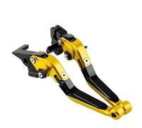 NANGAEBPPW Pour Yamaha YZF R6 YZF-R6 2005-2016 Kit Leviers D'embrayage Et De Frein Réglables Repliables - Pièces Détachées Moto(Gold black)