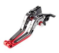 NANGAEBPPW Pour Yamaha YZF R6 YZF-R6 2005-2016 Kit Leviers D'embrayage Et De Frein Réglables Repliables - Pièces Détachées Moto(Gray red)