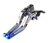 NANGAEBPPW Pour Yamaha YZF R6 YZF-R6 2005-2016 Kit Leviers D'embrayage Et De Frein Réglables Repliables - Pièces Détachées Moto(Gray blue)