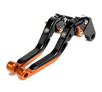 NANGAEBPPW Pour Yamaha YZF R6 YZF-R6 2005-2016 Kit Leviers D'embrayage Et De Frein Réglables Repliables - Pièces Détachées Moto(Noir orange)