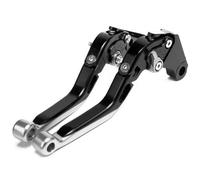 NANGAEBPPW Pour Yamaha YZF R6 YZF-R6 2005-2016 Kit Leviers D'embrayage Et De Frein Réglables Repliables - Pièces Détachées Moto(Noir Argent)