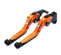 NANGAEBPPW Pour Yamaha YZF R6 YZF-R6 2005-2016 Kit Leviers D'embrayage Et De Frein Réglables Repliables - Pièces Détachées Moto(Orange)