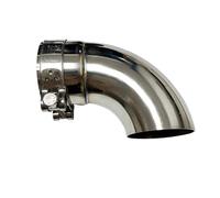 NANGAEBPPW Raccord Coudé De Sortie D'échappement En Acier Inoxydable Pour Pièces Automobiles 51 Mm/54 Mm/57 Mm/60 Mm/63 Mm/67 Mm/70 Mm/77 Mm(63mm)