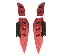NANGAEBPPW Repose-pieds Moto Pour YAMAHA Pour XMAX 300 2023 2024 Plaque Cale-pied Alliage D'aluminium Modifié Repose-pied Antidérapant(ROUGE)