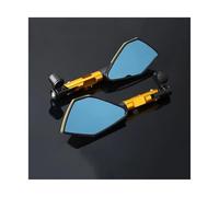NANGAEBPPW Rétroviseur Moto Universel 8/10 Mm pour Suzuki DR350 GSX S1000 GSX 650F GSX150 pour B-King pour Burgman 125 pour Bandit(Or)
