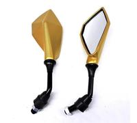 NANGAEBPPW Rétroviseur Universel À Vis De 10mm Pour Moto Pièces De Rechange Pour Scooter Et Vélo Électrique Miroir Auxiliaire De Recul(Or)