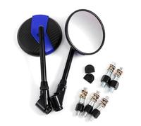 NANGAEBPPW Rétroviseurs Latéraux Universels Pour Moto Pour CB1000R CB1300 CB600F Pour Hornat CBF600 CB400 CBR125R CBF125 8/10 Mm(Bleu)