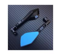 NANGAEBPPW Rétroviseurs Latéraux Universels pour Motos pour Kawasaki Etc.(Noir)