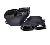 NANGAEBPPW Silencieux D'échappement Carré Noir Mat Pour Mercedes Classe C W205 C200 C300 C260 C180 AMG 2015 2016 2017 2018(NOIR)