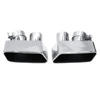 NANGAEBPPW Tuyau D'échappement De Remplacement Pour GT 535 Mise À Niveau GT550 Embout De Silencieux À Bouche Carrée Tête(Argent)