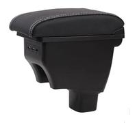 NANGAEBPPW Voiture Bras Rotatif Pour Suzuki Sx4 2007 2008 2009 2010 2011 2012 2013 Accoudoir Console Centrale Centre Boîte De Rangement(Black white line)