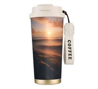 nanger Magnifique tasse à café isotherme en acier inoxydable 316 avec couvercle anti-fuite, garde au chaud ou au froid
