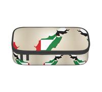 nanger Trousse à crayons avec motif carte du drapeau des Émirats arabes unis - Grande capacité - Organiseur de papeterie esthétique avec fermeture éclair