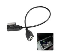 Nangilo Adaptateur pour Audi MMI, adaptateur de câble d'interface musique, câble d'interface USB de voiture, flux audio à partir de lecteurs MP3, téléphones et tablettes, pour VW Audi A3/S4/A5/A6/A7