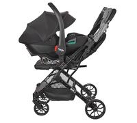 Nania Myla, Poussette combinée 2 en 1, compacte, et légère, de 0 à 4 ans, (22kg max) avec Siège auto Rimini Nania, 40-87 cm, (0-13kg), Protection Latérale, avec Insert de confort
