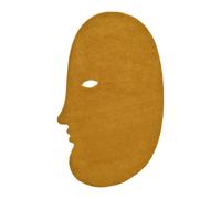 nanimarquina Tapis en laine Talk Talk M 100x140cm jaune moutarde LxlxH 140x100x1,4cm