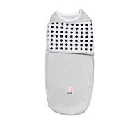 Nanit Breathing Wear Swaddle - Works Pro Baby Monitor pour suivre la respiration sans capteur de mouvement, alertes en temps réel, 100% coton, taille L (1 paquet), 3-6 mois, gris galet