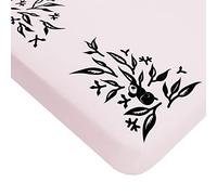 Nanit Smart Sheets - Drap-housse 100% coton pour berceau standard, fonctionne avec les moniteurs bébé Nanit pour mesurer la taille de votre bébé - Rose