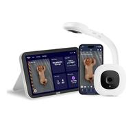Nanit Système de surveillance intelligent pour bébé avec support au sol - Vidéo cristalline, notifications en temps réel, informations sur le sommeil - Écran de 8 po et intégration d'applications