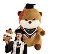 Nankoyal Animaux en Peluche, Animaux en Peluche en Peluche, Décor de Chambre Douce Mignonne de loutres, Animal de Remise des diplômes réaliste en Peluche avec diplôme et Chapeau pour Les diplômés
