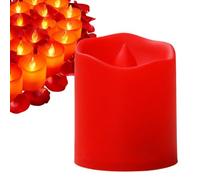 Nankoyal Bougies Sans Flamme | Éclairage D'Ambiance Électrique,Bougies LED avec Lumière Chaude Vacillante - pour Noël Mariage Saint-Valentin Fête Demande en Mariage Extérieur Jardin Cour Porche