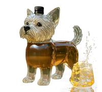 Nankoyal Bouteilles d'alcool | Distributeur de vodka en verre transparent | Décanteur à whisky | Pour brandy bourbon, réunion de famille, restaurant, Noël, mariage, barbecue, papa