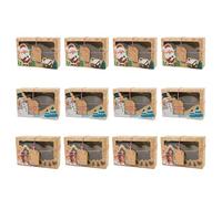 Nankoyal Coffret De Bonbons De Noël,Étui d'Emballage pour Cupcakes et Bonbons,Boîtes De Biscuits De Noël | pour Anniversaire Fêtes Hiver Pâtisserie Garçon Fille